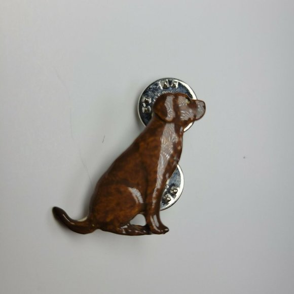 GG Harris Pewter Lapel Pin Lot of 2 Dogs 450, 451A Vintage Tie Hat Pinback Puppy - Picture 5 of 6